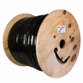 Кабель коаксиальный магистральный RG 11 FC медный 75 Ом уличный зелёная полоса [бухта 500м] Cavel