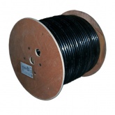 Кабель коаксиальный Cavel TS 11 J телевизионный медный 75 Ом уличный зелёная полоса [бухта 250м]