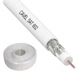 Кабель коаксиальный SAT 602 телевизионный медный 75 Ом белый [бухта 100м] Cavel