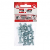 Болт с шестигранной головкой Tech-KREP М8х16 оцинкованный DIN933 [пакет 15шт]