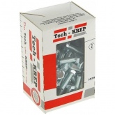 Болт с шестигранной головкой Tech-KREP М8х20 оцинкованный DIN933 [коробка 50шт]