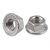 Гайка Tech-KREP DIN6923 шестигранная оцинкованная с фланцем М6 (40 шт) - пакет ( 0,015 кг)