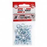 Гайка Tech-KREP DIN6923 шестигранная оцинкованная с фланцем М10 (18 шт) - пакет ( 0,015 кг)