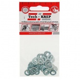 Шайба Tech-KREP М6 плоская оцинкованная DIN125а (40шт) - пакет (0,044кг)