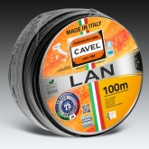 Кабель витая пара Cavel LAN 745 ZHN S/FTP 4х2хAWG23/1 cat 7a LSZH черный [100м] (провод для интернета)