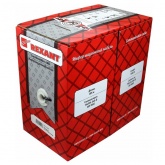 Кабель витая пара Rexant SFTP 4PR 24AWG cat 5e CU серый [305м] (провод для интернета)