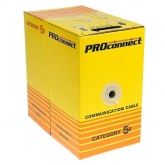Кабель витая пара PROconnect неэкранированный UTP 4PR 24AWG cat 5e CCA outdoor/уличный [305м] (провод для интернета)
