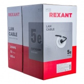 Кабель витая пара Rexant экранированный FTP 2PR 24AWG cat 5e CU outdoor/уличный 4 жилы [305м] (провод для интернета)