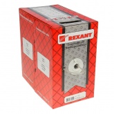 Кабель витая пара Rexant неэкранированный UTP 4PR 24AWG cat 5e CU outdoor/уличный 8 жил [305м] (провод для интернета)