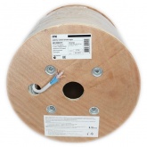 Кабель витая пара ITK экранированный F/UTP 4х2х23AWG cat 6 solid серый [305м] (провод для интернета)