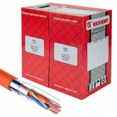 Кабель витая пара Rexant экранированный FTP 4PR 24AWG нг(А)-HF cat 5e CU ZH 8 жил оранжевый [305м] (провод для интернета)