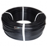 Провод осветительный ККЗ ШВВП 2х0,5 плоский черный ГОСТ 7399