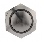 Кнопка антивандальная Rexant d19 250V без фиксации (2с винт) (ON)-OFF сфера (блистер)