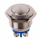 Кнопка антивандальная Rexant d16 250V без фиксации (2c винт) (ON)-OFF сфера (блистер)