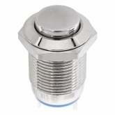 Кнопка антивандальная Rexant d12 250V без фиксации (2с) (ON)-OFF выпуклая (блистер)