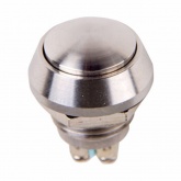 Кнопка антивандальная d12 250V без фиксации (2с винт) (ON)-OFF сфера (блистер) Rexant