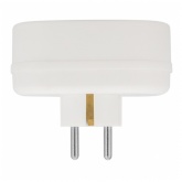 Двойник электрический Rexant 16 А с заземлением белый