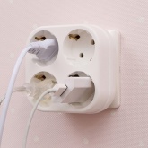 Четверник электрический Rexant 16 А с заземлением белый