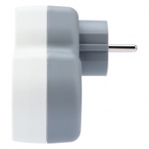 Двойник электрический Rexant 16 А с заземлением и защитными шторками + 2 USB порта, 2,4 А, белый