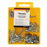 Набор саморезов, винтов и гаек Kranz 132 шт.
