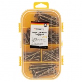 Набор саморезов и дюбелей Kranz для ДСП 170 шт.
