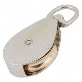 Блок для троса одинарный Партнер 20мм металлический шкив (трос 6мм) оцинкованный