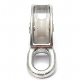 Блок для троса одинарный Партнер 20мм нейлоновый шкив (трос 6мм) оцинкованный