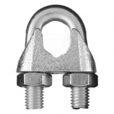 Зажим стальной Партнер 8мм DIN741 для троса оцинкованный