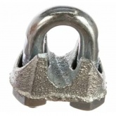 Зажим стальной Партнер 6мм DIN741 для троса оцинкованный