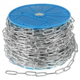 Цепь Партнер DIN763 4мм длиннозвенная оцинкованная (50м)