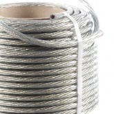 Трос стальной Rexant d10.0 мм в ПВХ изоляции, катушка 50 метров