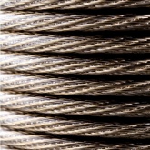 Трос стальной Rexant d4.0 мм в ПВХ изоляции, катушка 100 метров