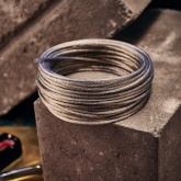 Трос стальной Rexant d4.0 мм в ПВХ изоляции, моток 20 метров