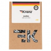 Шайба пружинная Kranz DIN 127, M12, короб (50 шт./уп.)