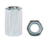 Гайка для шпильки удлиненная Kranz М10, 1.5х17х30, короб (20 шт./уп.)