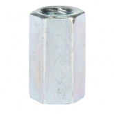 Гайка для шпильки KRANZ удлиненная М6, 1.0х10х18, короб (20 шт./уп.)