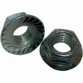 Гайка с фланцем М6 шестигранная оцинкованная DIN6923 (упаковка 100шт)