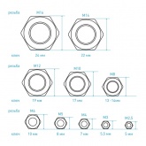 Гайка шестигранная DKC М8 оцинкованная