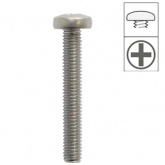 Винт с полукруглой головкой Tech-KREP М4х10 оцинкованный DIN7985 (10 шт) - пакет (0,02кг)