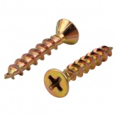 Саморез острый оконный Kranz 4.1х25 желтый цинк короб [500 шт/уп]