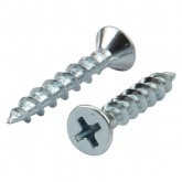 Саморез острый оконный Kranz 4.1х25 белый цинк короб [500 шт/уп]