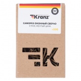 Саморез сверло оконный Kranz 3.9х38 желтый цинк короб [500 шт/уп]