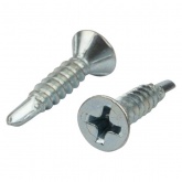 Саморез сверло оконный 3.9х19 белый цинк короб [500 шт/уп] Kranz