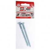 Шуруп-глухарь 6х40 по дереву с шестигранной головкой оцинкованный DIN571