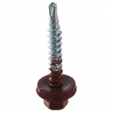 Саморез кровельный Tech-KREP 4,8х35 окрашенный RAL-3011 тёмно-красный [ведро 250шт]