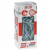 Саморез универсальный Tech-KREP 6,0х70 оцинкованный потайная головка [коробка 75шт]