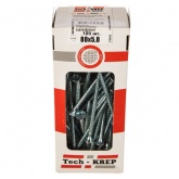 Саморез универсальный Tech-KREP 5,0х80 оцинкованный потайная головка [коробка 100шт]