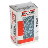 Саморез универсальный Tech-KREP 3,5х30 оцинкованный потайная головка [коробка 200шт]