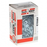 Саморез универсальный Tech-KREP 3,5х20 оцинкованный потайная головка [коробка 200шт]