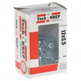 Саморез универсальный Tech-KREP 3,5х12 оцинкованный потайная головка [коробка 200шт]